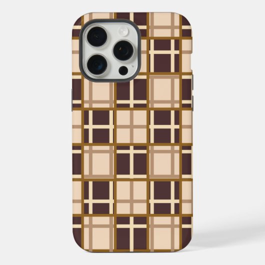 Abstrakte Brauntöne iPhone 15 Pro Max Hülle (Rückseite)