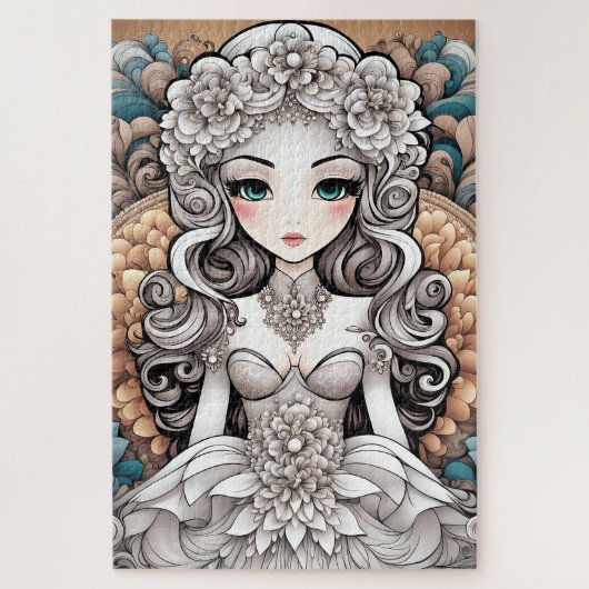 Abstrakte Braut Puzzle (Vertikal)