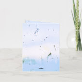 Abstrakte Brautbänder Brautparty Hochzeit Dankeskarte (Rückseite)