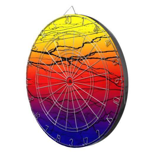Abstrakte Breite Dartscheibe (Vorderseite rechts)