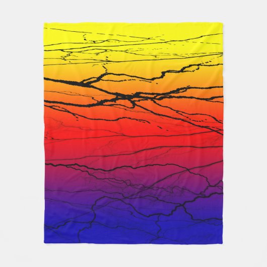 Abstrakte Breite Fleecedecke (Vorderseite)