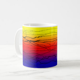 Abstrakte Breite Kaffeetasse