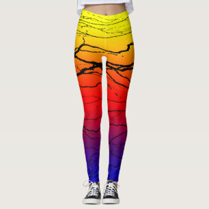 Abstrakte Breite Leggings