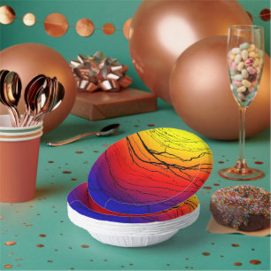 Abstrakte Breite Pappteller