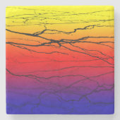 Abstrakte Breite Steinuntersetzer (Vorderseite)