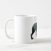 Abstrakte Bretagnespaniel-Silhouette Kaffeetasse (Links)