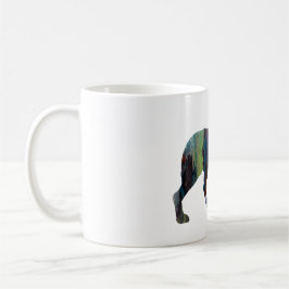 Abstrakte Bretagnespaniel-Silhouette Kaffeetasse