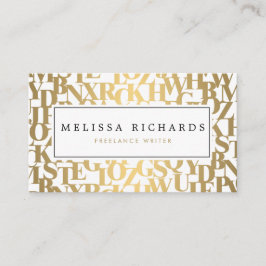 Abstrakte Briefe III für Autoren, Schriftsteller Visitenkarte