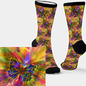 Abstrakte Bright Shine Butterfly Socken