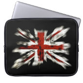 Abstrakte britische Flagge Laptopschutzhülle (Vorderseite)