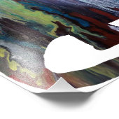 Abstrakte Brontosaurus-Silhouette. Fotodruck (Ecke)