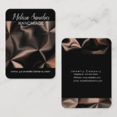 Abstrakte Bronze-Mix-Muster Kunst Visitenkarte (Vorne/Hinten)