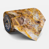 Abstrakte Bronzestruktur Krawatte (Gerollt)