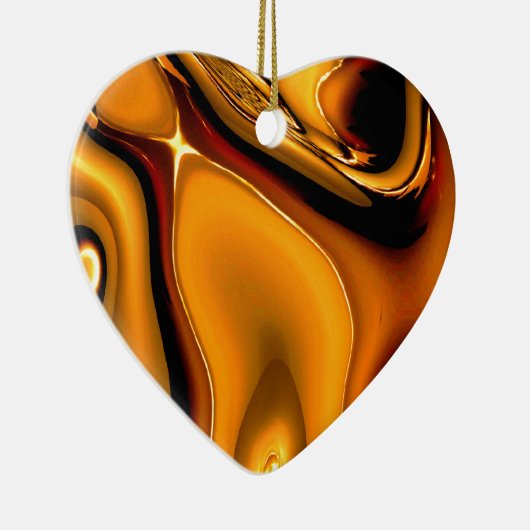 Abstrakte Bronzeverzierung Keramik Ornament (Rechts)