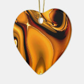 Abstrakte Bronzeverzierung Keramik Ornament (Links)