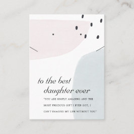 ABSTRAKTE BRUSH DAUGHTER GIFT NECKLACE EARRING CAR PLATZKARTE