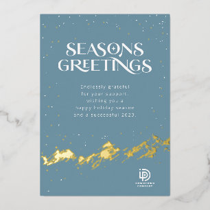 Abstrakte Brushhub Mountain Company Urlaubskarte Folien Feiertagskarte