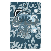 Abstrakte Bull Mini-Zwischenablage Mini Klemmbrett (Rückseite)