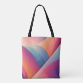 Abstrakte bunt geometrische Gradienten Tasche (Rückseite)