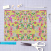Abstrakte bunte, fragmentarische Patchwork Seidenpapier (Handwerk)