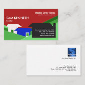 Abstrakte bunte lebhafte Ausgangsgeschäfts-Karte Visitenkarte (Vorne/Hinten)