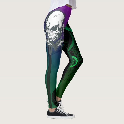 Abstrakte bunte Leggings einzigartig mit dem (Rechts)