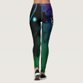 Abstrakte bunte Leggings einzigartig mit dem (Rückseite)