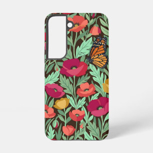Abstrakte bunte Mohn-Schmetterling-Samsung-Hüllen Samsung Galaxy Hülle