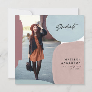 Abstrakte bunte Multi-Foto-Abschlussfeier Ankündigung