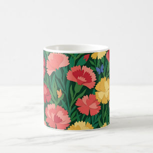 Abstrakte bunte Nelken-Schmetterlings-Kaffeetasse Kaffeetasse