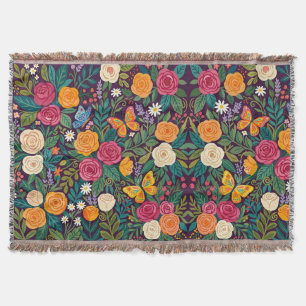 Abstrakte Bunte Rosen Garten Decken