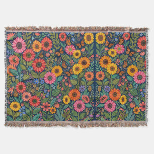 Abstrakte bunte Sonnenblumen-Garten-Decken Decke