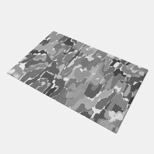 Abstrakte, bunte Türmatte (Schrägansicht)