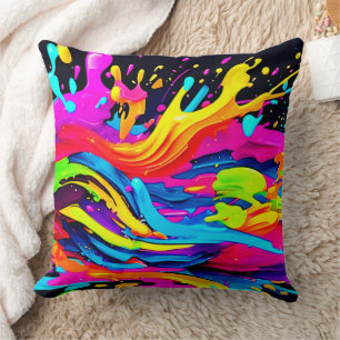Abstrakte Burst Art Kissen