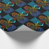 Abstrakte Burst Art Print Geschenkpapier (Ecke)