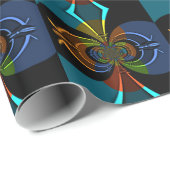 Abstrakte Burst Art Print Geschenkpapier (Rolleneckpunkt)