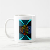 Abstrakte Burst Art Print Kaffeetasse (Links)