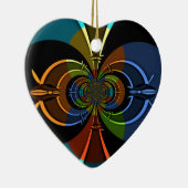 Abstrakte Burst Art Print Keramik Ornament (Rechts)