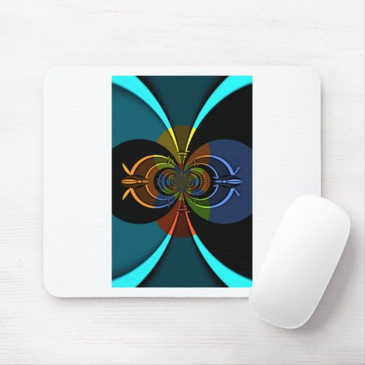 Abstrakte Burst Art Print Mousepad (Mit Mouse)