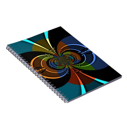 Abstrakte Burst Art Print Notizblock (Rechte Seite)