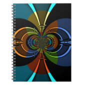 Abstrakte Burst Art Print Notizblock (Vorderseite)