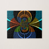 Abstrakte Burst Art Print Puzzle (Horizontal)