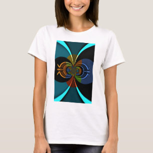 Abstrakte Burst Art Print T-Shirt