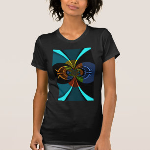 Abstrakte Burst Art Print T-Shirt
