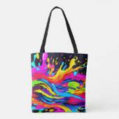 Abstrakte Burst Art Tasche (Rückseite)