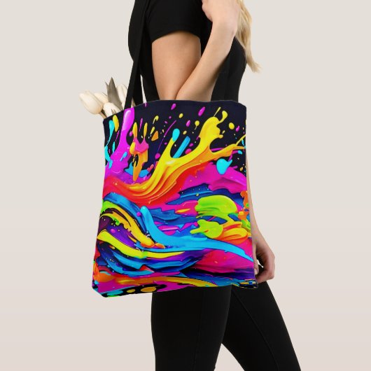 Abstrakte Burst Art Tasche (Von Nahem)