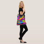 Abstrakte Burst Art Tasche (Am Model)