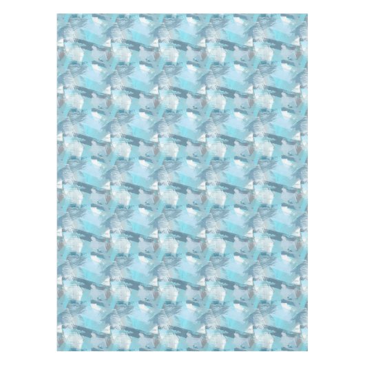 abstrakte Bürste streicht Muster Tischdecke (Vorderseite)