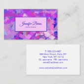 Abstrakte Bürste streicht texure. Visitenkarte (Vorne/Hinten)