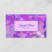 Abstrakte Bürste streicht texure. Visitenkarte (Vorderseite)